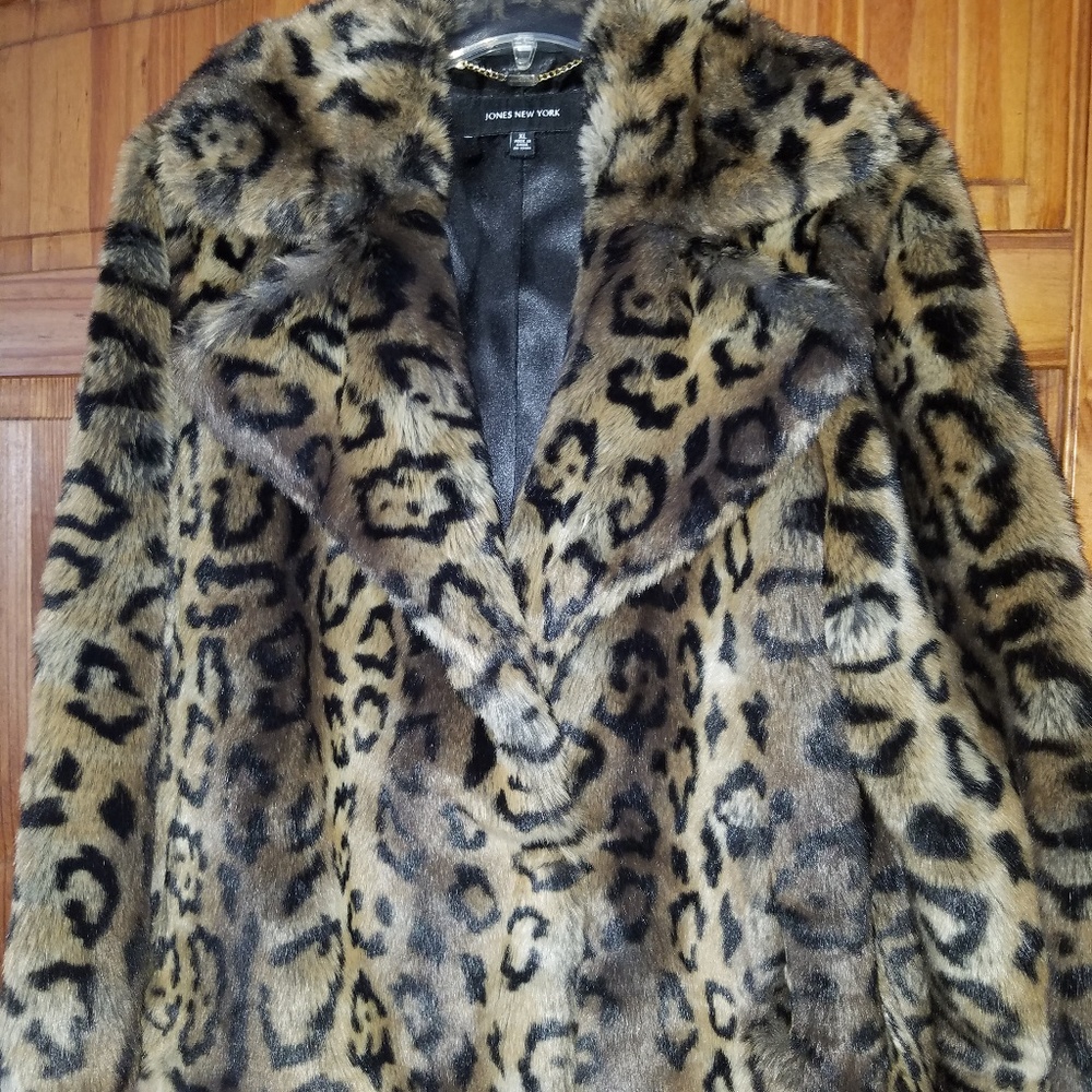 Jones New York faux fur jacket